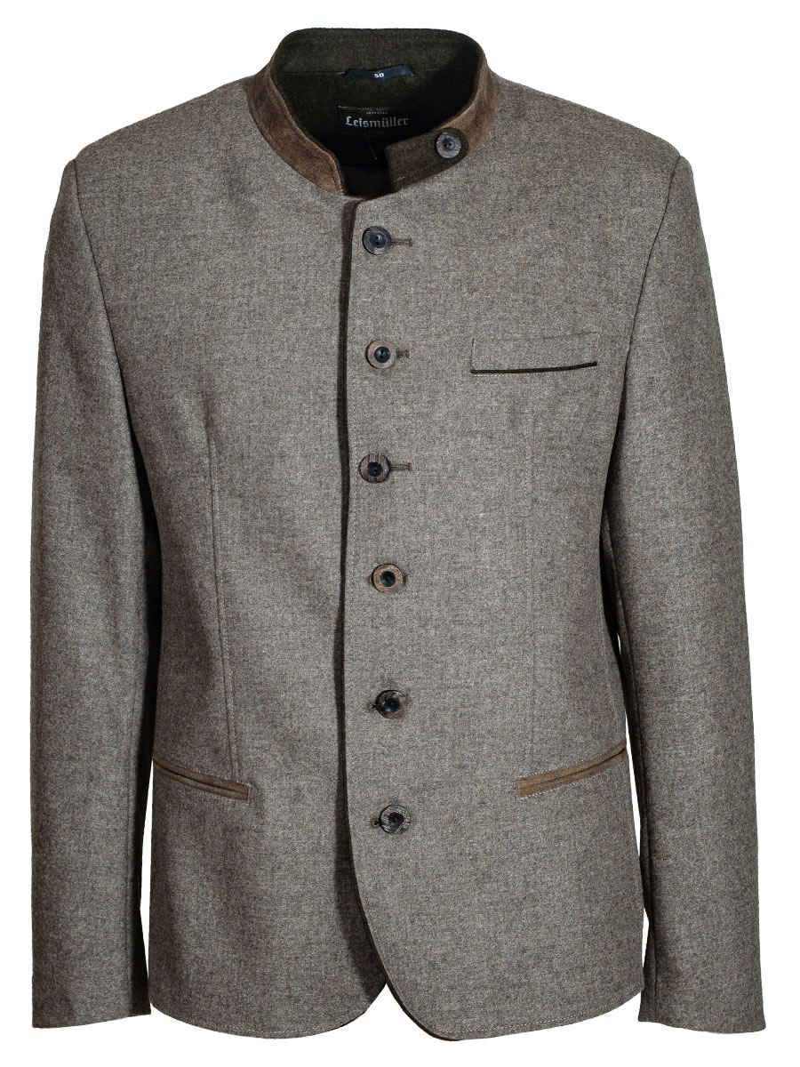 Schloß Orth Herrenjanker Flachau, oliv, Stretchloden