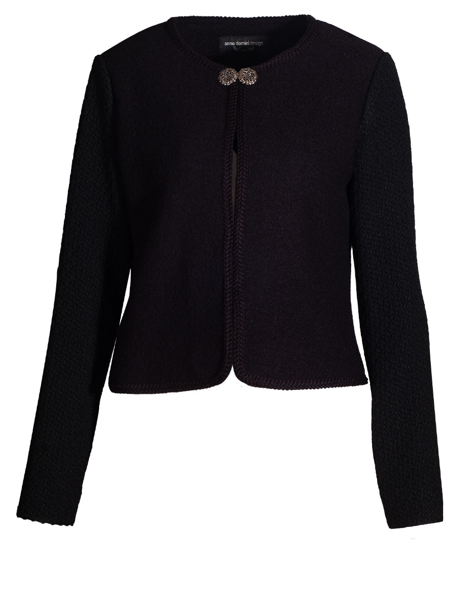 Anno Domini Design Janker Klara, schwarz, Hackenverschluss