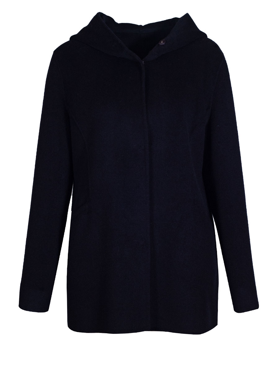 Bauer Winterkurzmantel mit Kapuze, Winterjacke, marine