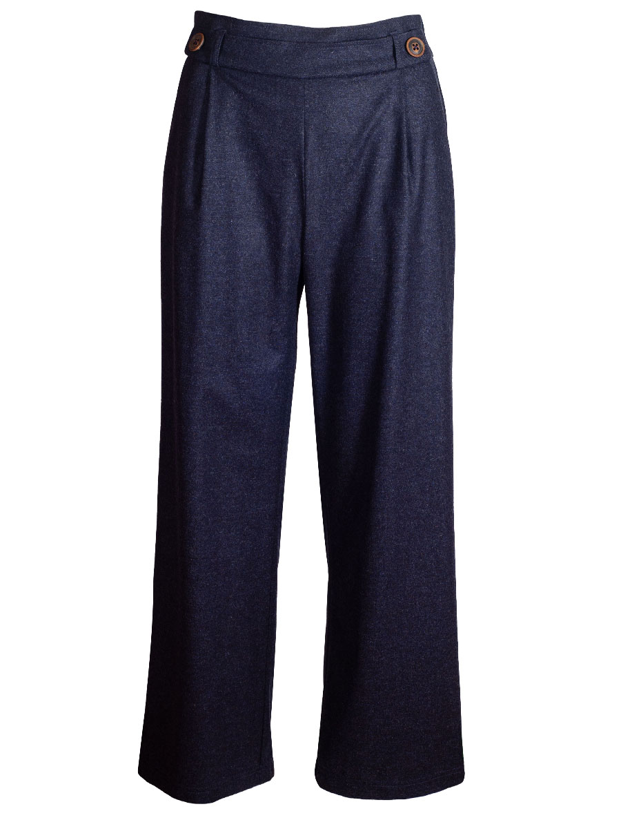 Feli und Hans Damenhose Hilda, weiter Schnitt, marine