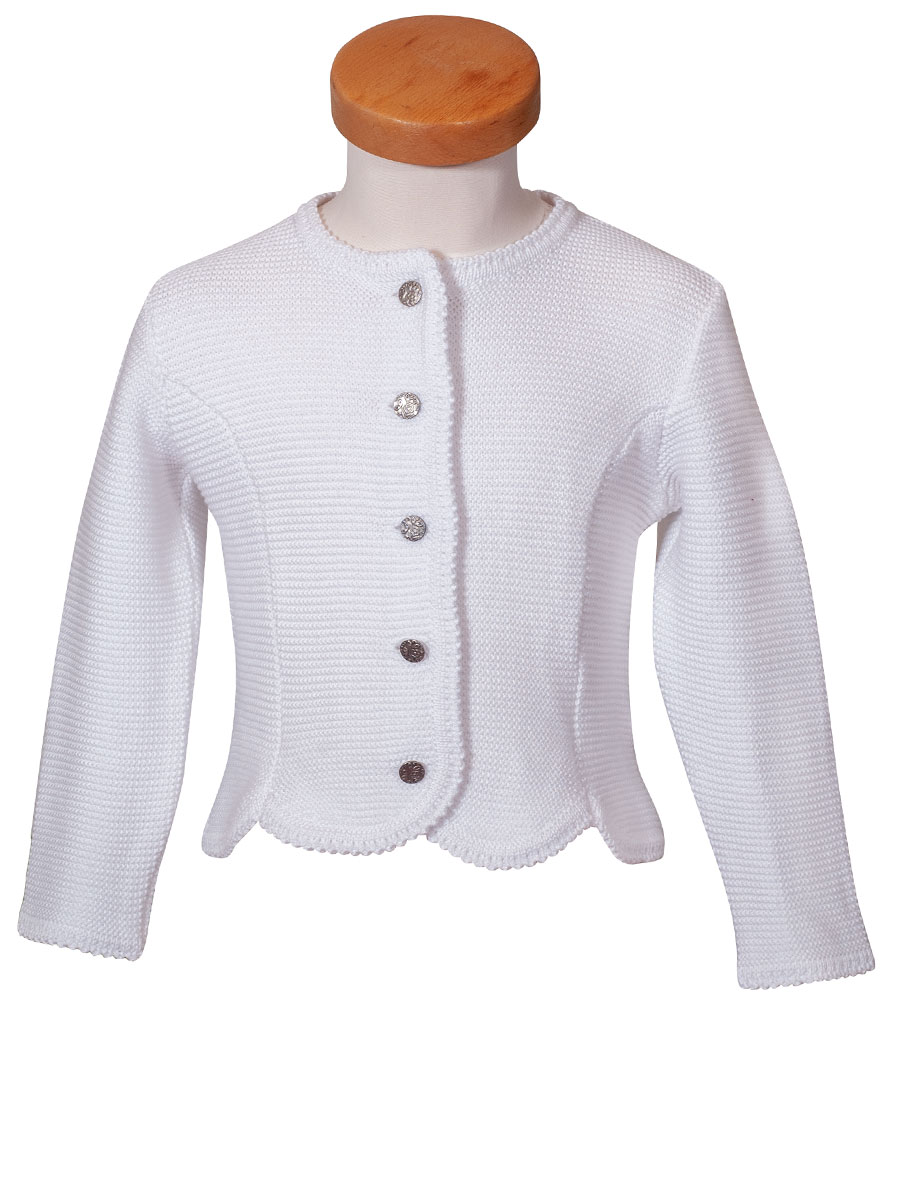 Ederer Kinder-Strickjacke weiß, Mädchen