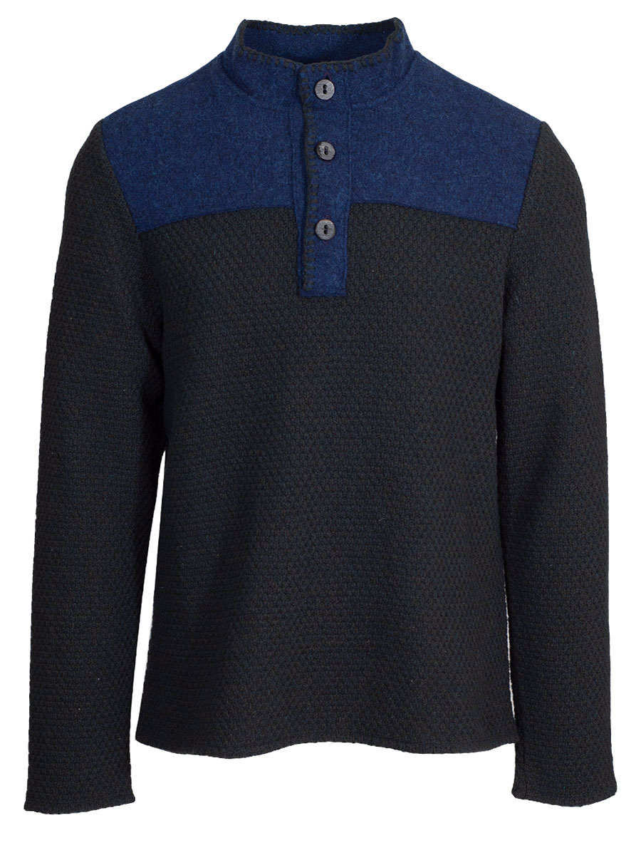 Boos Strickpullover, tanne-blau