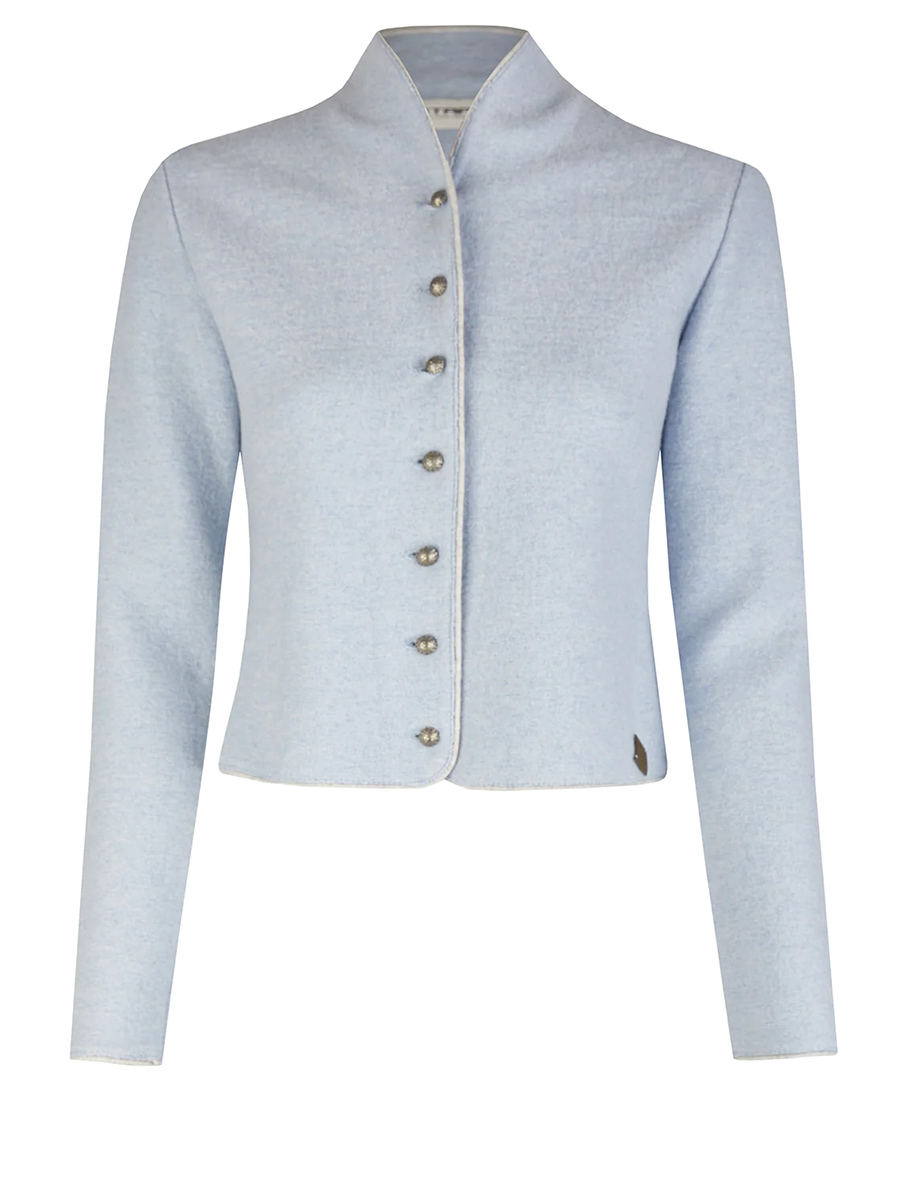 Stapf Walkjacke Bruna, Sommerwalk, azzuro, hellblau, Kelchkragen