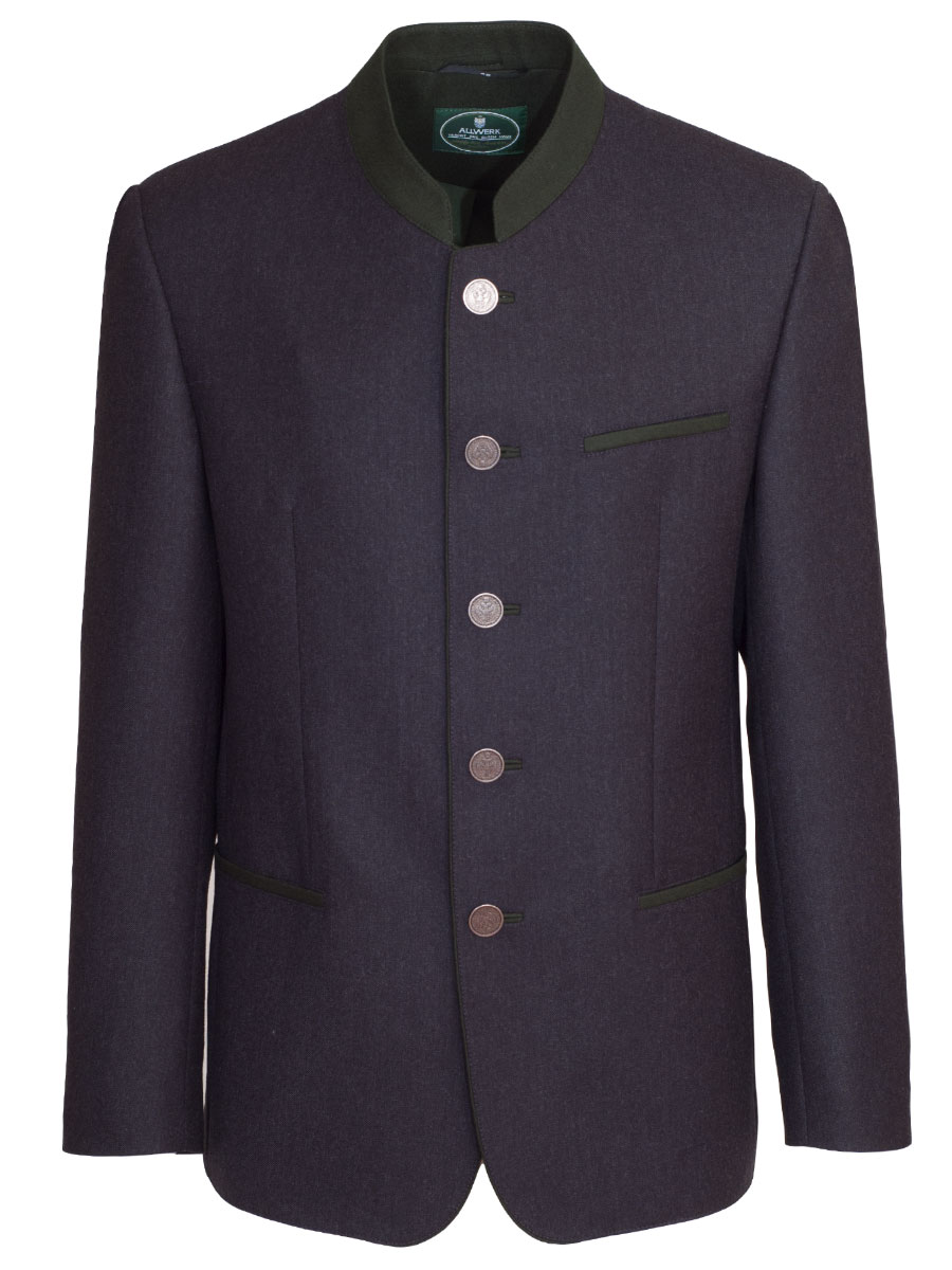 Schloß Orth Flanell-Anzugsjacke Gerlos anthrazit Slim