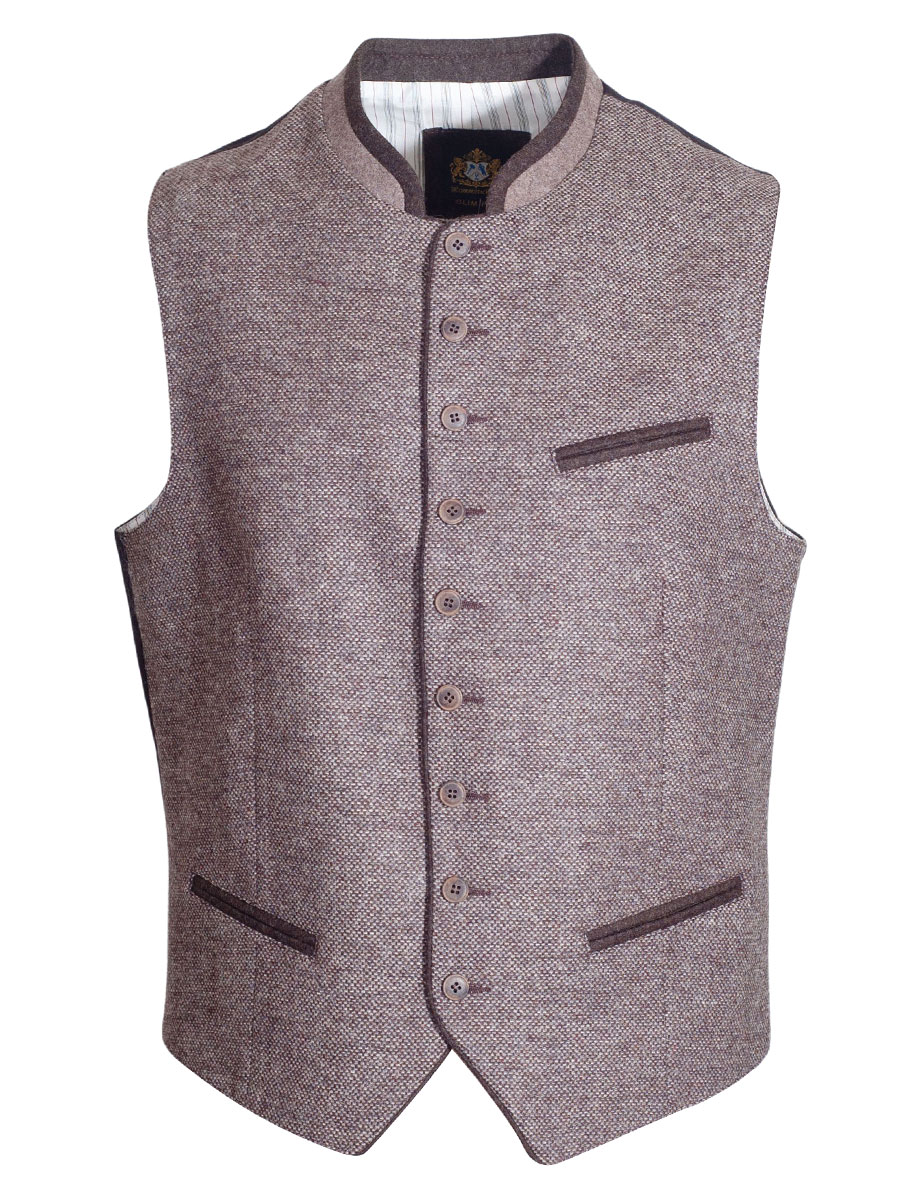 Hammerschmid Herrenweste Bruno, braun meliert