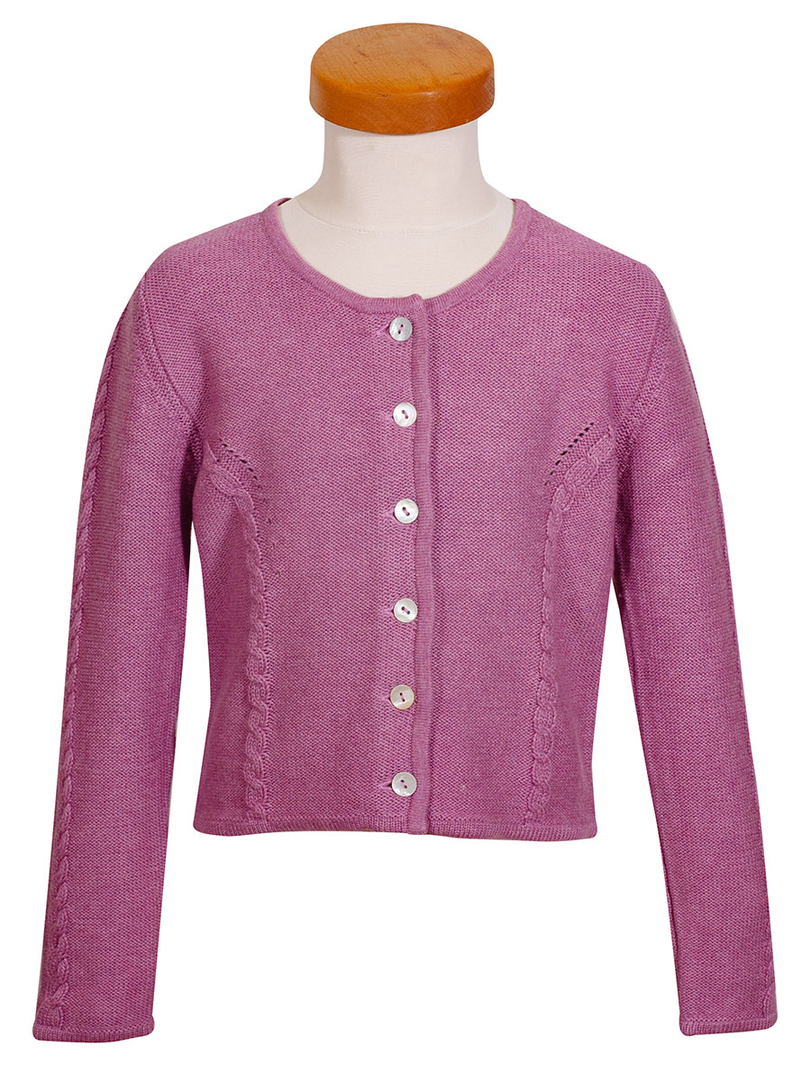 Hammerschmid Amrum Mädchen-Strickjacke, rosa