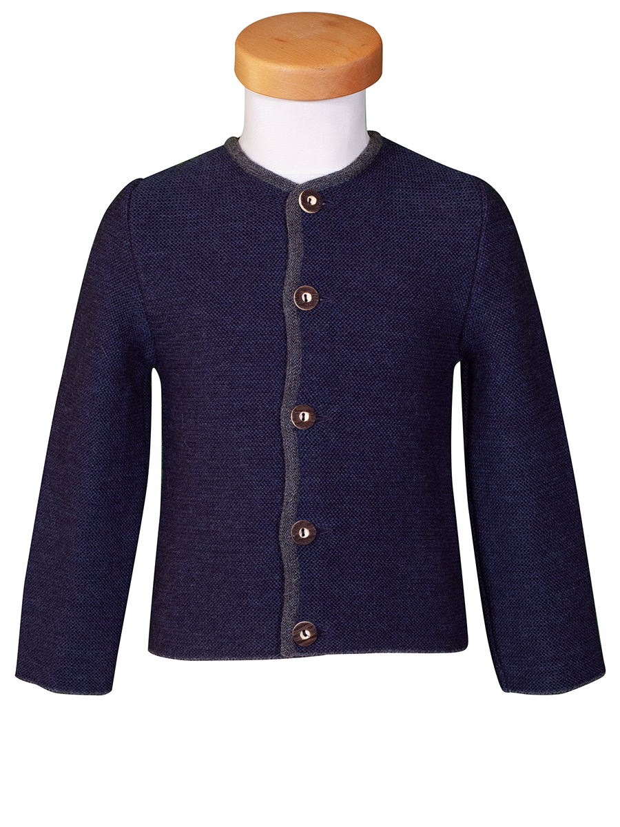 Hammerschmid Wals Strickjacke, Jungen, marineblau