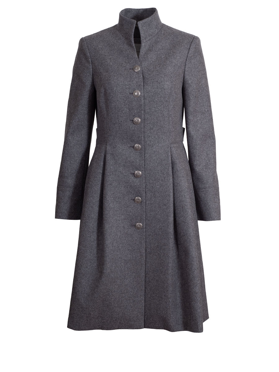 Die Rockmacherin Lodenmantel Oberjoch, grau, elegant