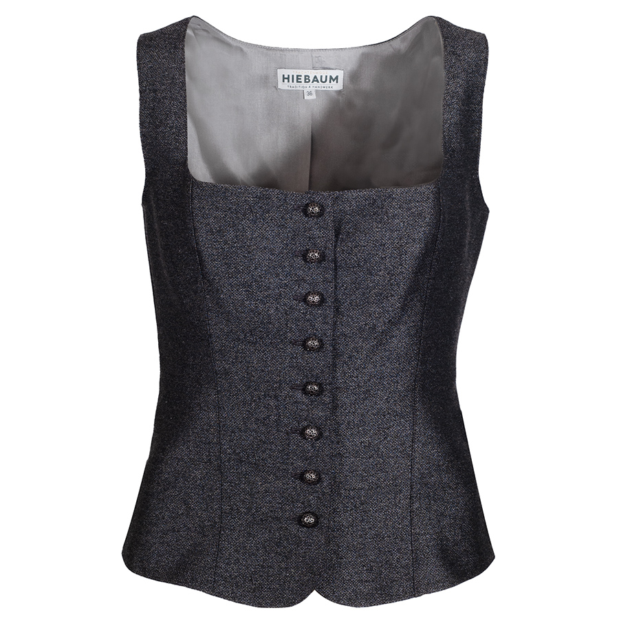 Hiebaum Damenspenzer, grau meliert