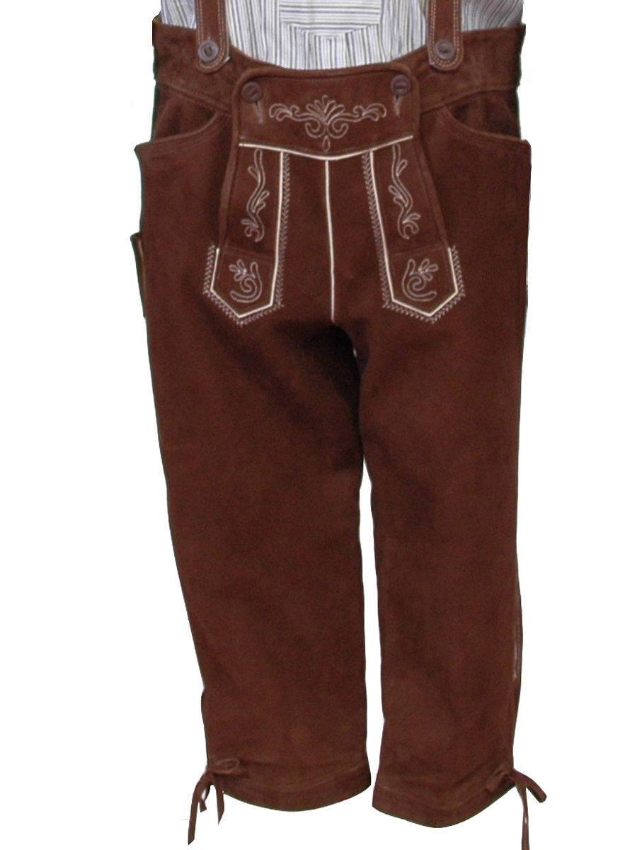 Kniebundlederhose Ruhpolding altbraun