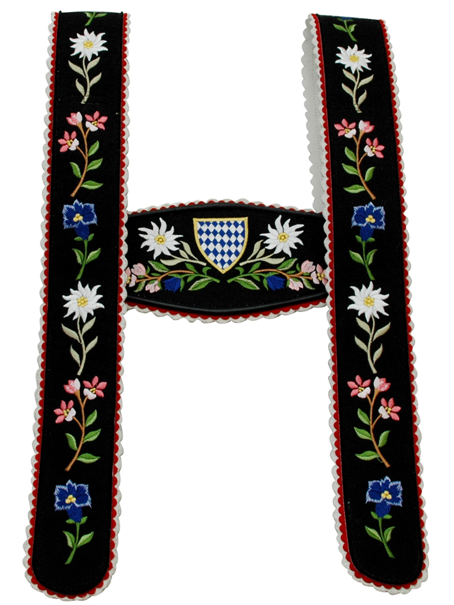 Träger Nr.2 Werdenfels schwarz Blume