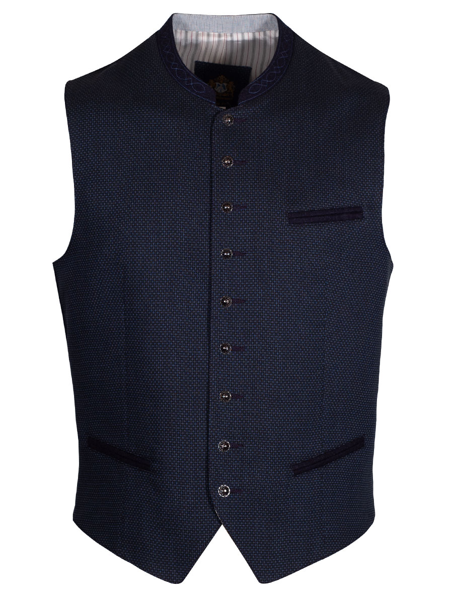 Hammerschmid Herrenweste Mirko, dunkelblau, schwarzer Rücken