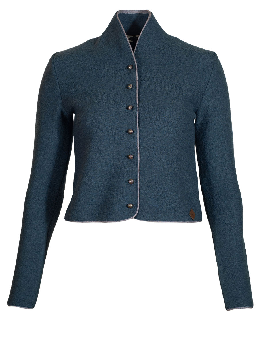 Stapf Walkjacke Bruna, Sommerwalk, petrol, Kelchkragen