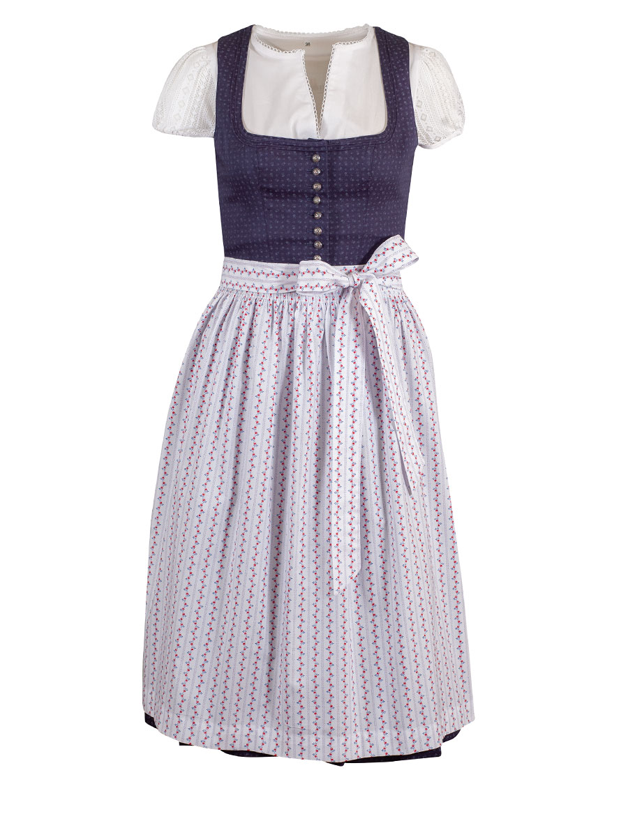 Wenger Ulla Baumwolldirndl, marine, 70cm