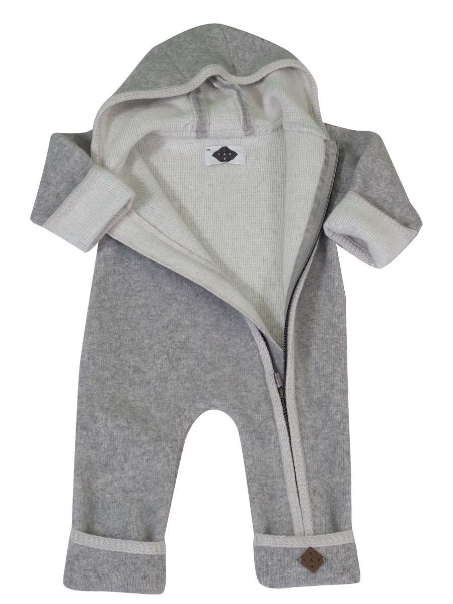 Stapf Kinderstrampler Donnerstein, hellgrau, Walk