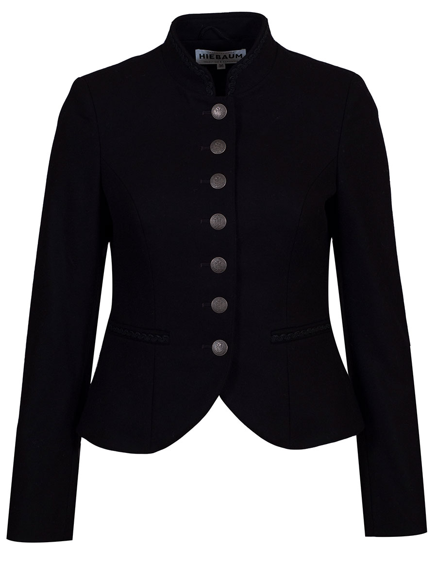 Hiebaum Lodenjanker, schwarz, elegant