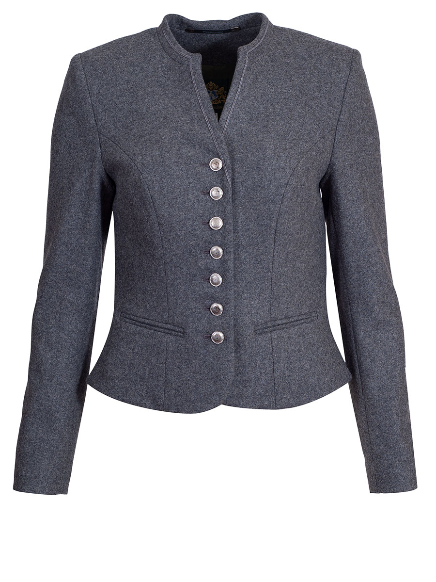 Hammerschmid Birnbach Lodenjanker, fein, grau, Schoßerl