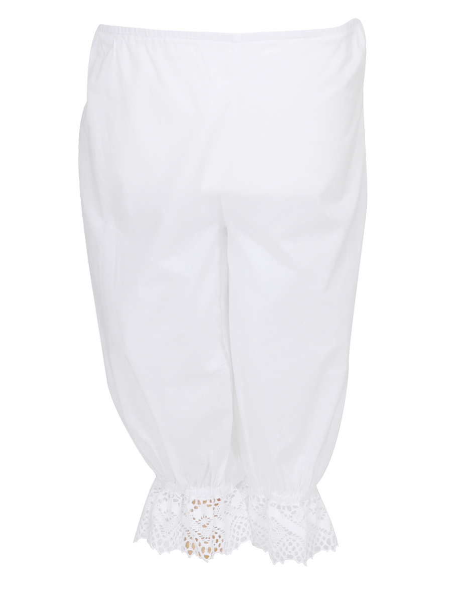 Waldorff Plattler-Unterhose weiß mit Spitze