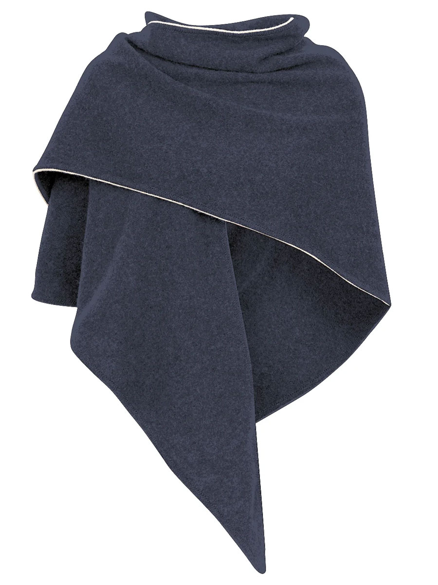 Stapf Wolltuch Bibi, nachtblau, kuschlig, dreieckig
