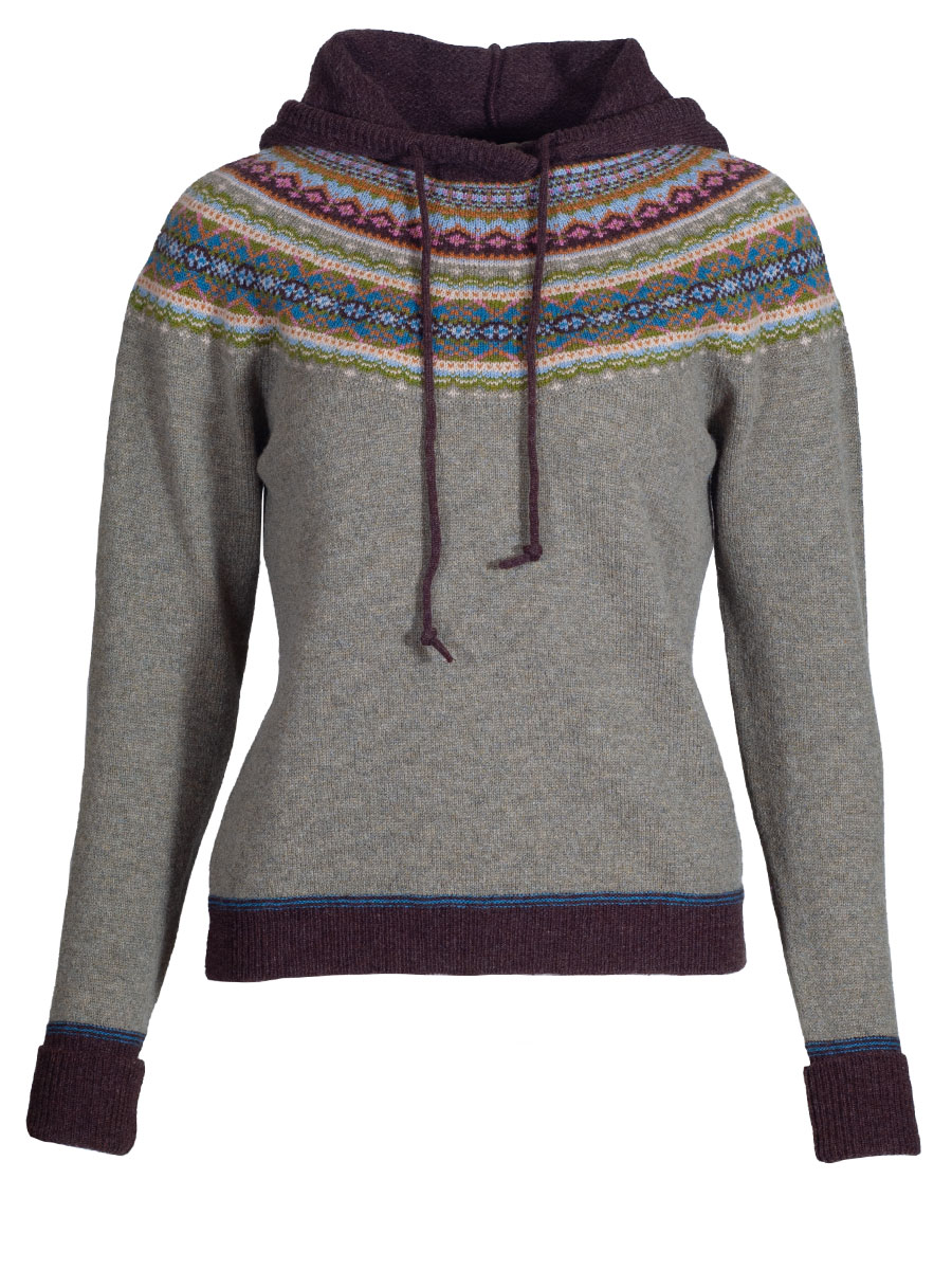 Eribè Knitwear Alpin Hoody, Sweater, willow, hellgrün-braun