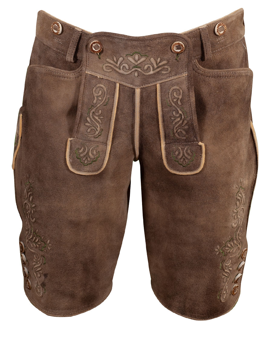 Weinbauer Kurze Lederhose Alois, eiche-inka, Ziegenvelour