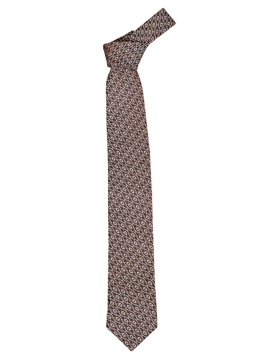 Schloß Orth Krawatte oliv gemustert