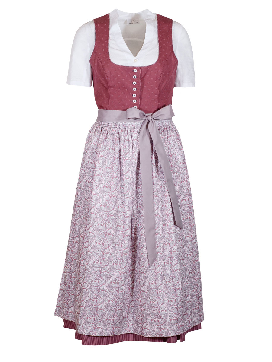 Wenger Baumwolldirndl Alina, mauve, 80cm