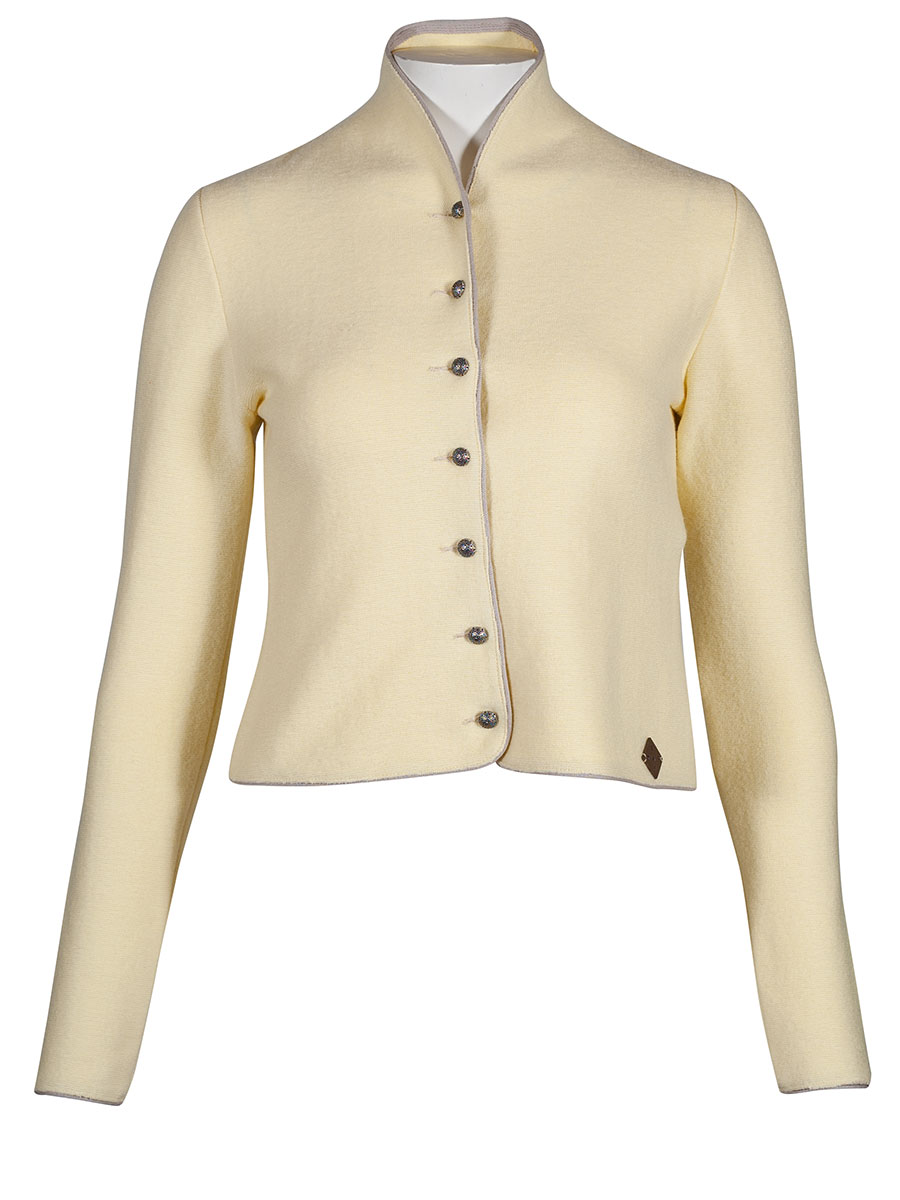 Stapf Walkjacke Bruna, Sommerwalk, zitronengelb, Kelchkragen