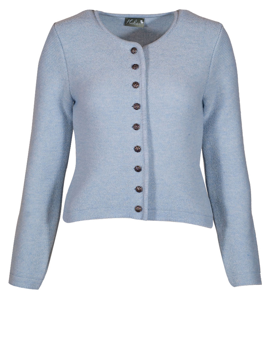 Huber Strickjacke Kana, eisblau, kurz
