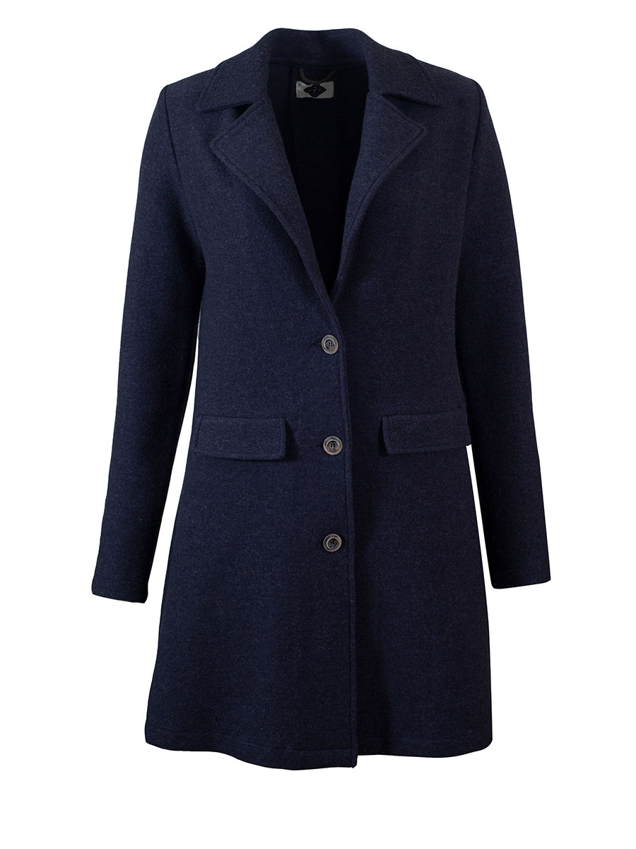 Stapf Walkmantel, Adelena, nachtblau, weich