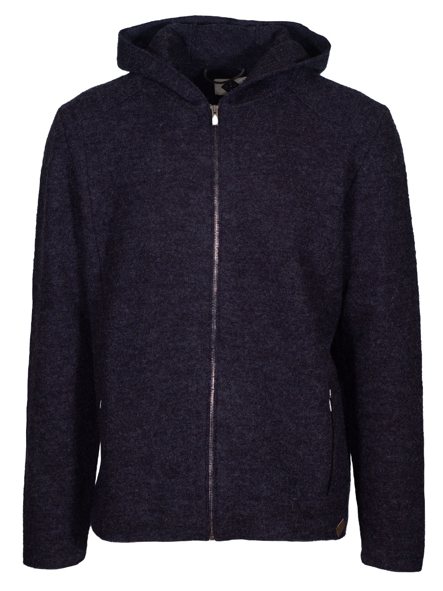Stapf Walkjacke, Menard, nachtblau, Kapuze, Reißverschluss