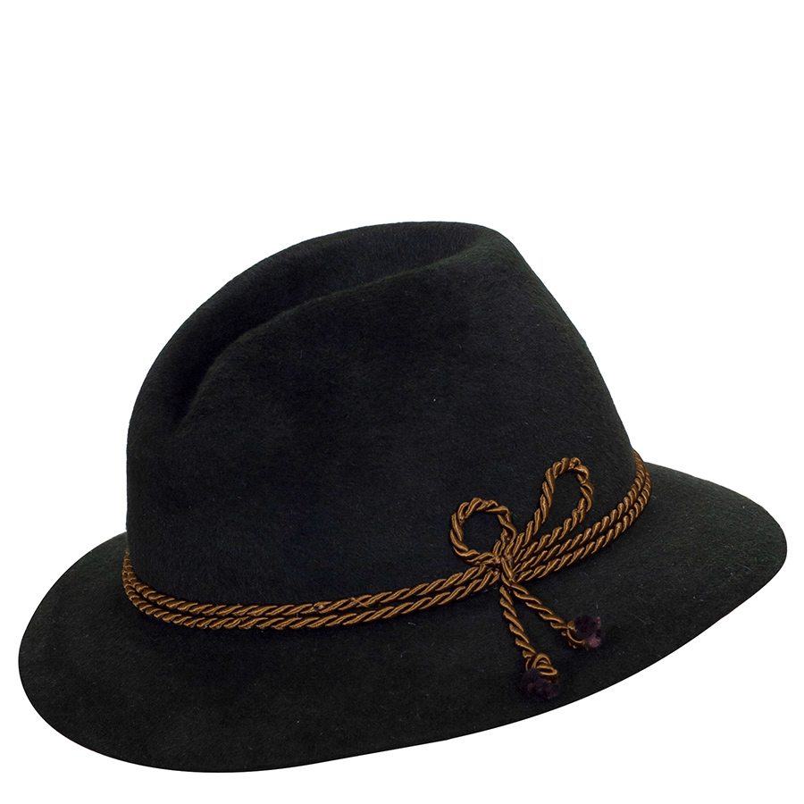 Bayern specials Trachtenhut Werdenfelser, tanne, Kordel in gold-oliv