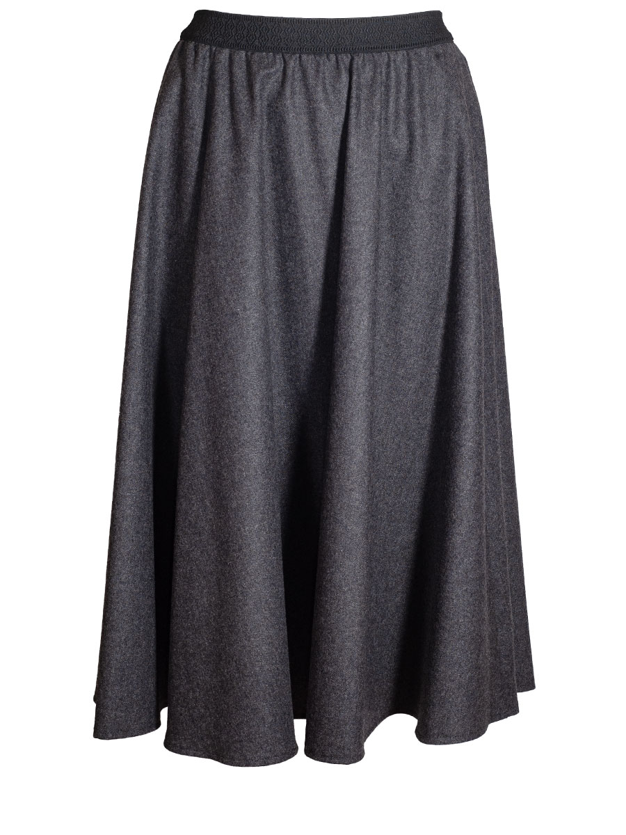 Berwin & Wolff Tellerrock, anthrazit, Stretchbund