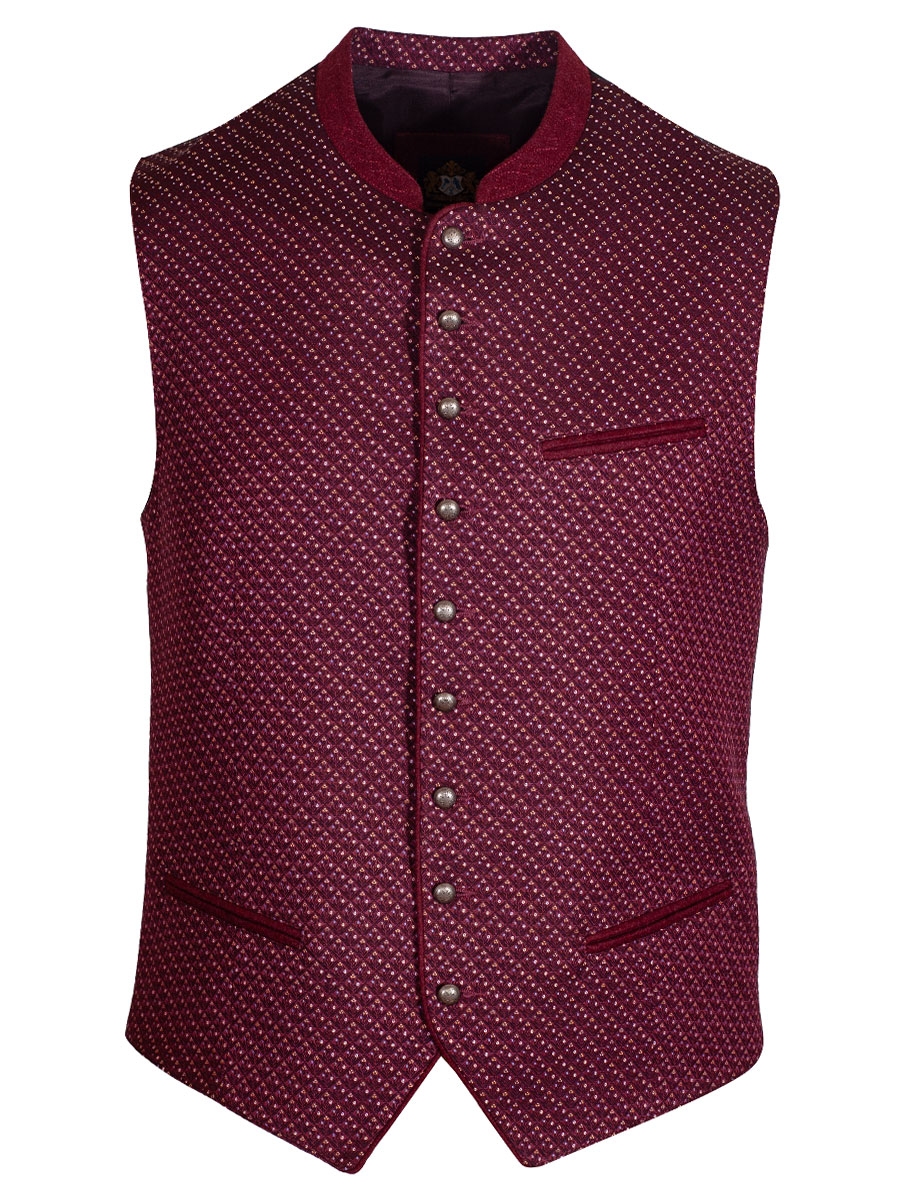 Hammerschmid Herrenweste Patrick, rot, schwarzer Rücken