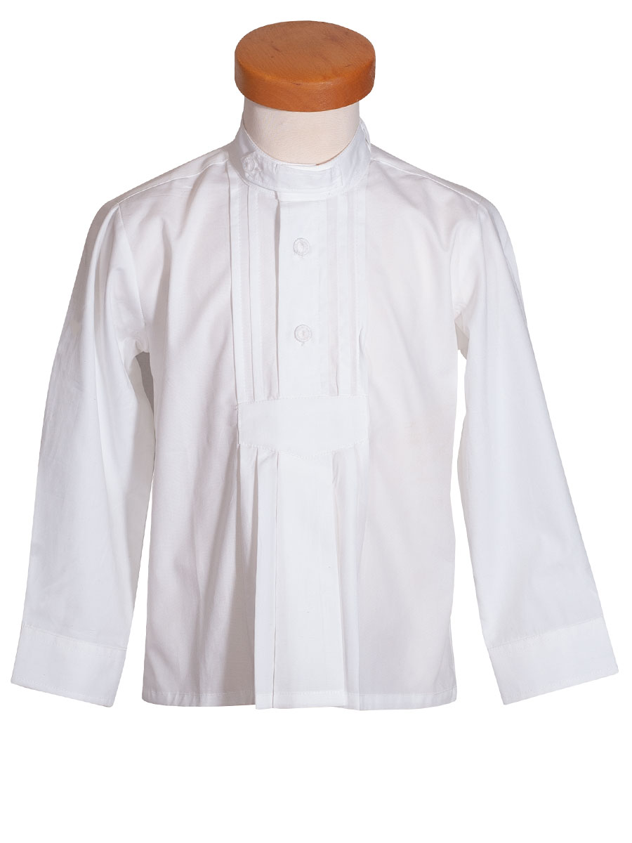 Ederer Buben-Kinderhemd festlich weiß, Stehkragen