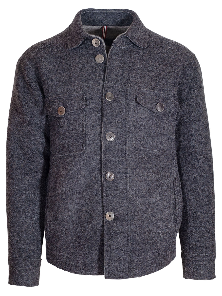 Murk Outdoorjacke Anif, Flauschloden, grau