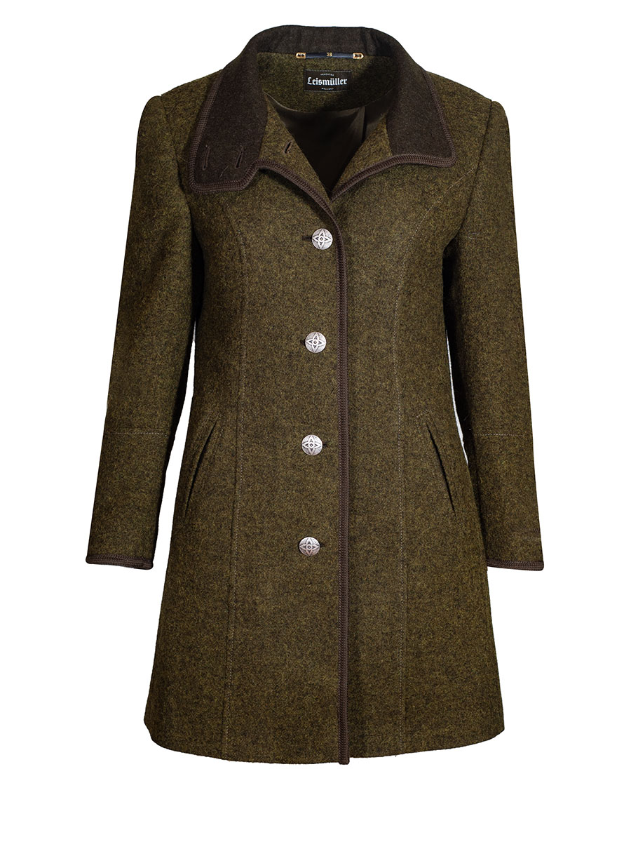 Schloß Orth Kurzmantel Frauke, oliv, Flauschloden