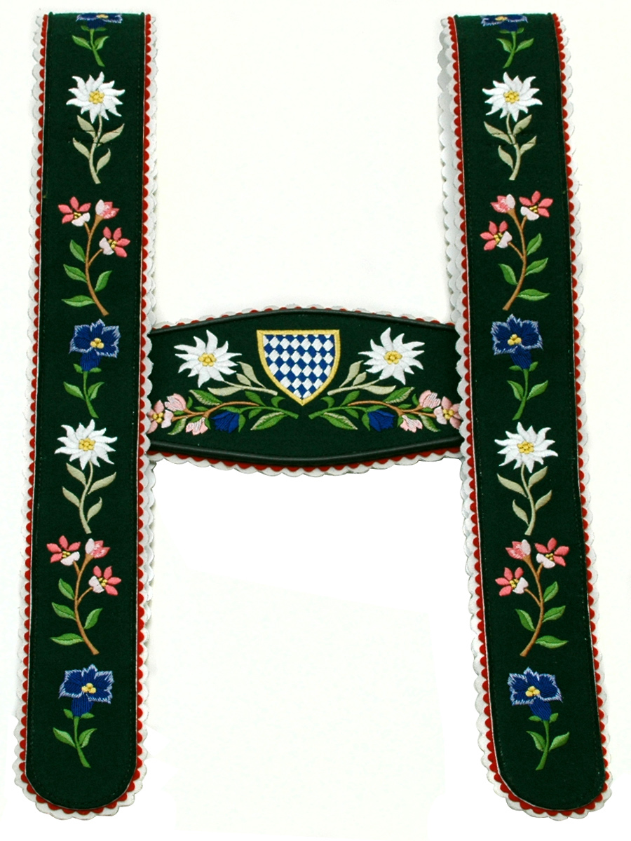 Träger Nr.2 Werdenfels grün Blume