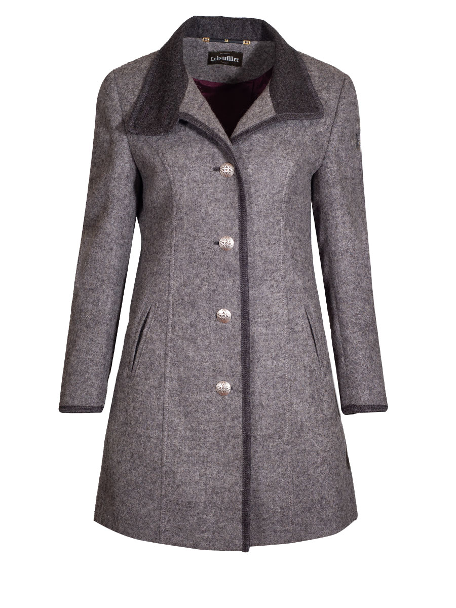 Schloß Orth Kurzmantel Frauke, hellgrau, Flauschloden