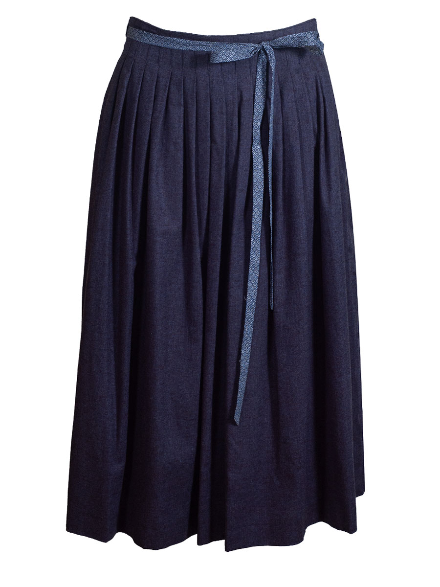 Hammerschmid Damenrock Eichstätt, marine, Bindegürtel
