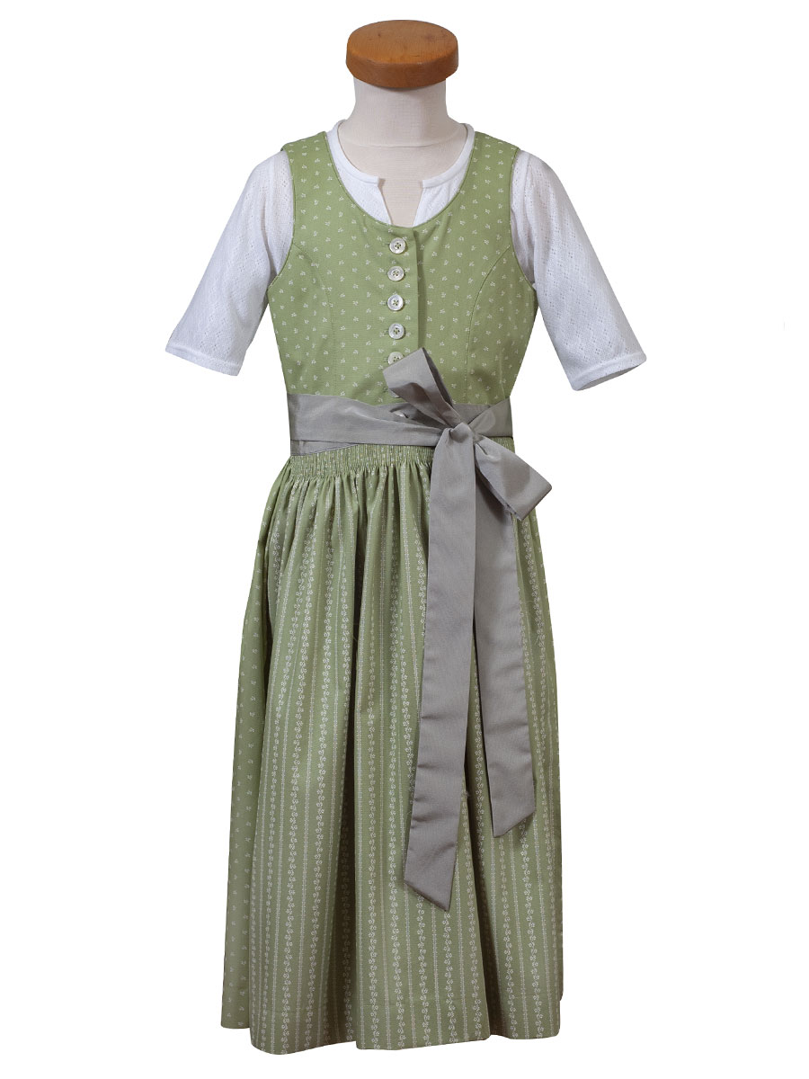Hammerschmid Bergsee Kinder-Dirndl, hellgrün, mit Bluse