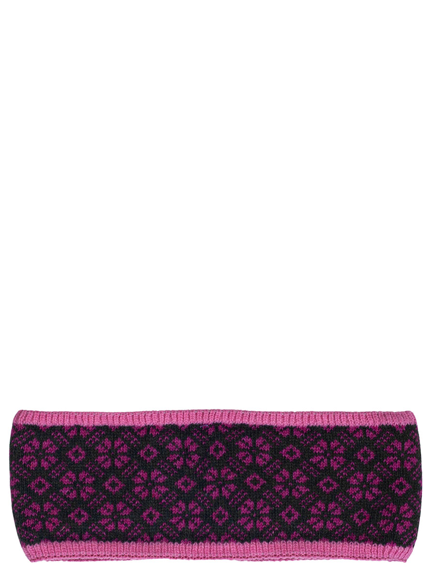 Huber Stirnband Jill pink mit oliv, innen Fleece