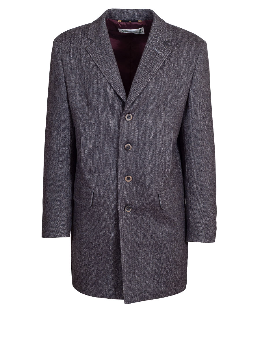 Schloß Orth Outdoorjacke Wilder Kaiser, grau, Fischgrad, Revers