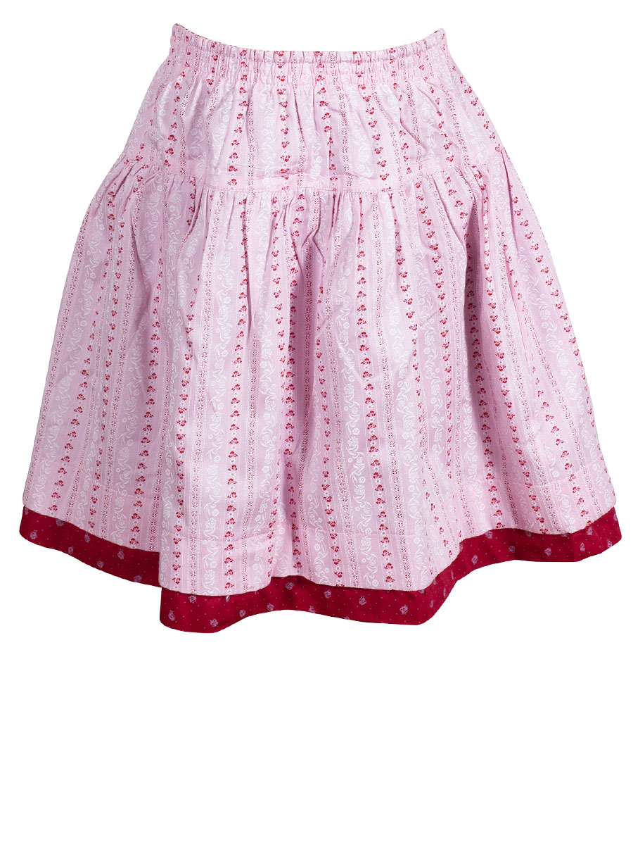 Ederer Wenderock für Mädchen, in rosa und rot, geblümt