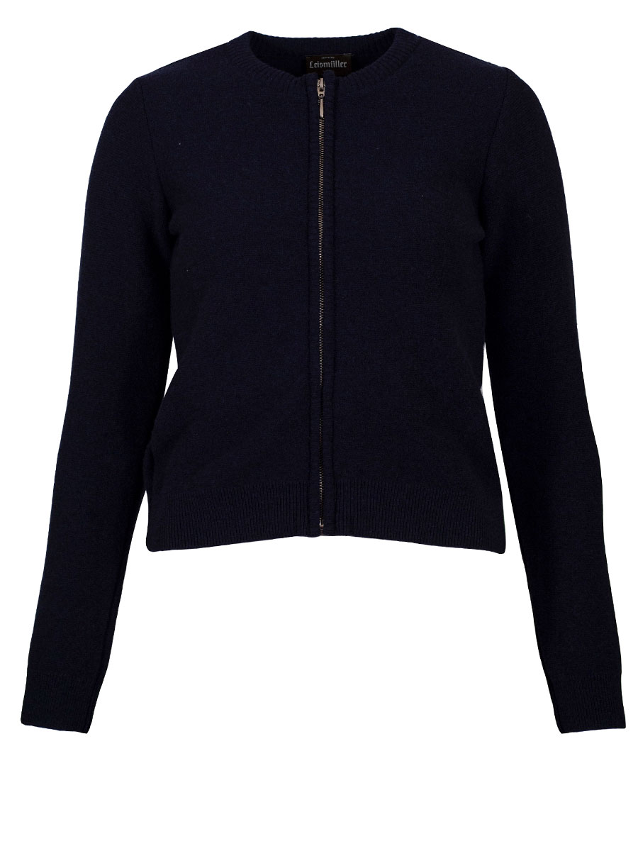 Huber Strickjacke Greti, marineblau, Reißverschluss